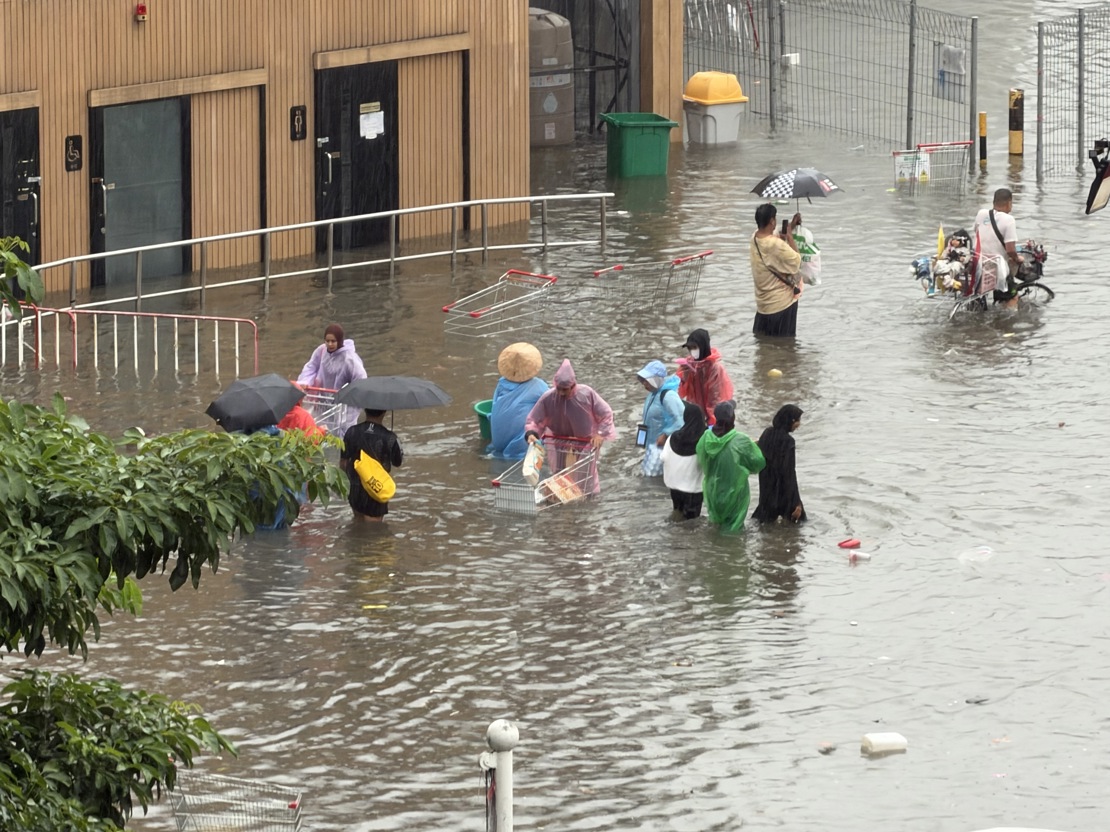Flommen i Bangkok